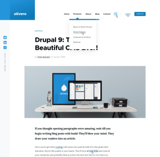 Drupal Olivero theme